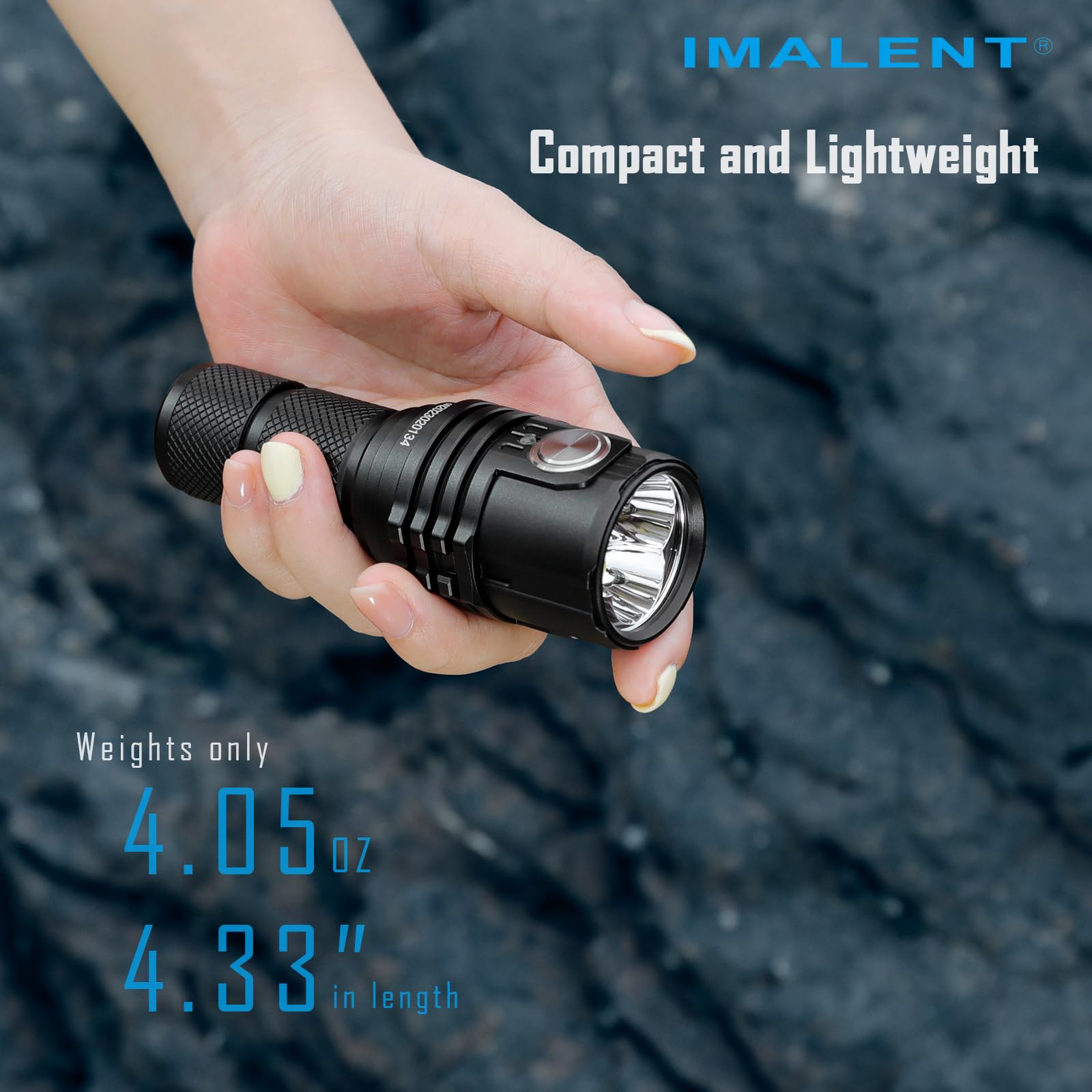 IMALENT MS03 爆光フラッシュライト（発光色 クールホワイト） IMALENT MS03 Rechargeable EDC Flashlight, Compact 13000 Lumens LED